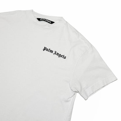 Palm Angels Side Logo White T Shirt