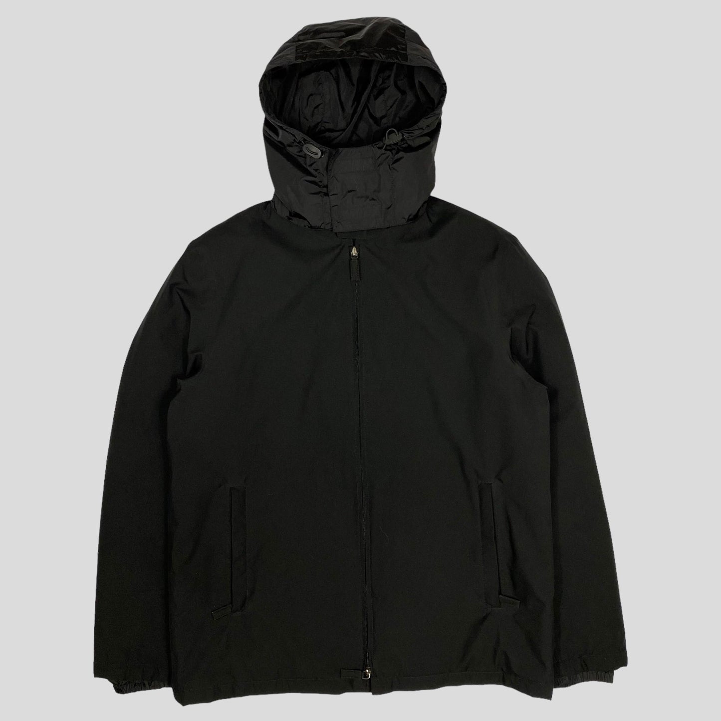 Prada Sport AW01 Insulated Goretex Jacket with Nylon Pocket Hood - IT50 (L) | Default Title, Black
