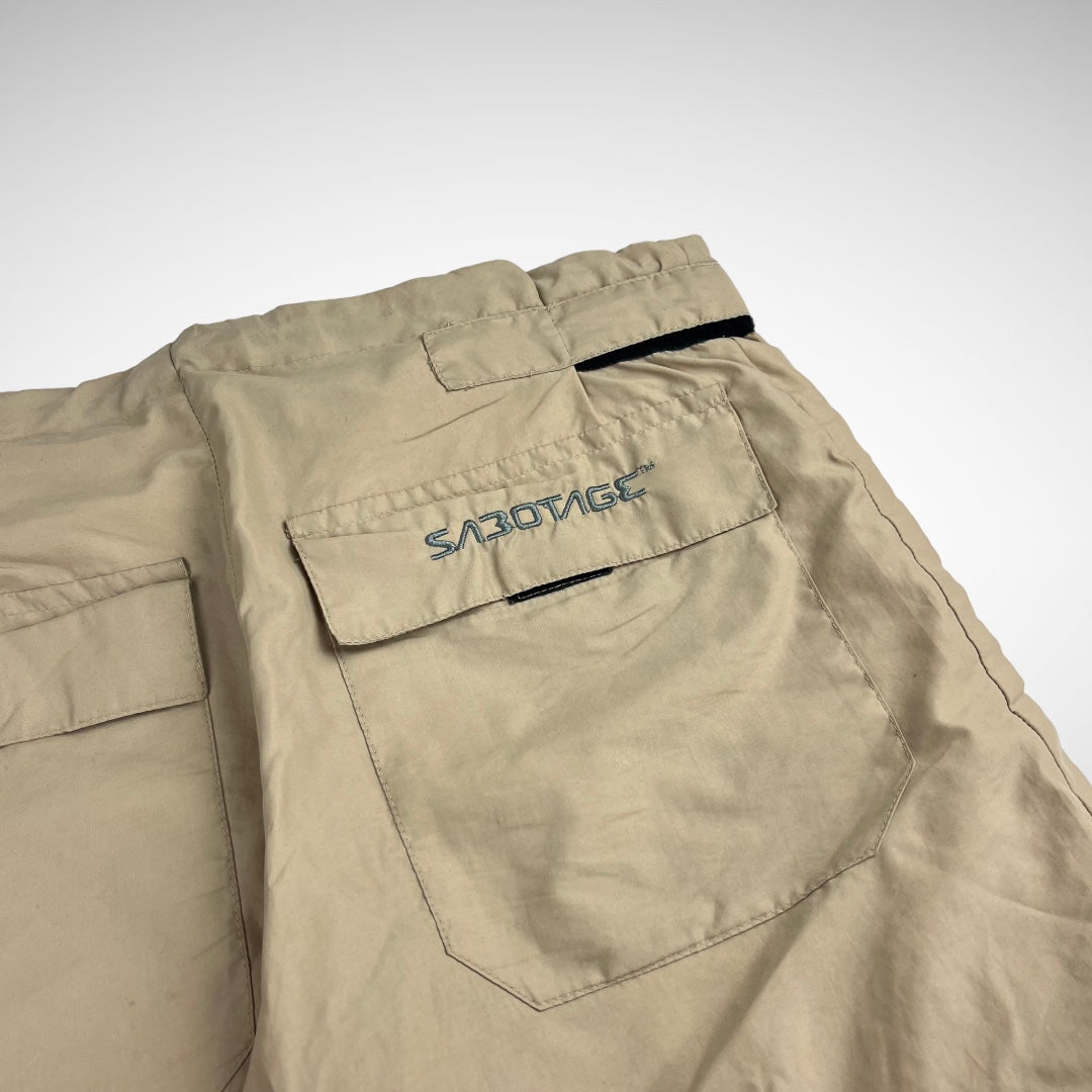 Sabotage Dura-Flex Pocket Nylon Parachute Pants (90s)