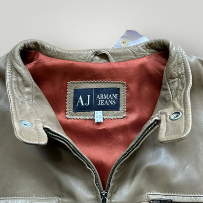 Armani Vintage Leather Jacket L