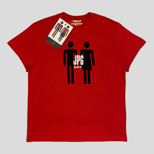 JPG Jeans SS2003 No0005 Graphic T-shirt - M & L & XL | Medium, Red