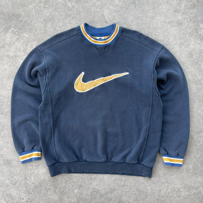 Nike RARE 1990s heavyweight embroidered sweatshirt (M)