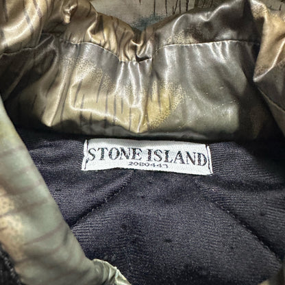 Stone Island Camouflage Ice Jacket with Packable Hood