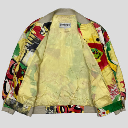 Iceberg 1992 Don’t Drug Out Silk Bomber - S/M | Small, Multicolour