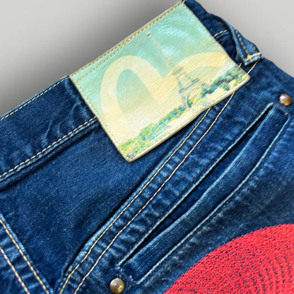 Evisu Diacock Patchwork Jeans 32x32