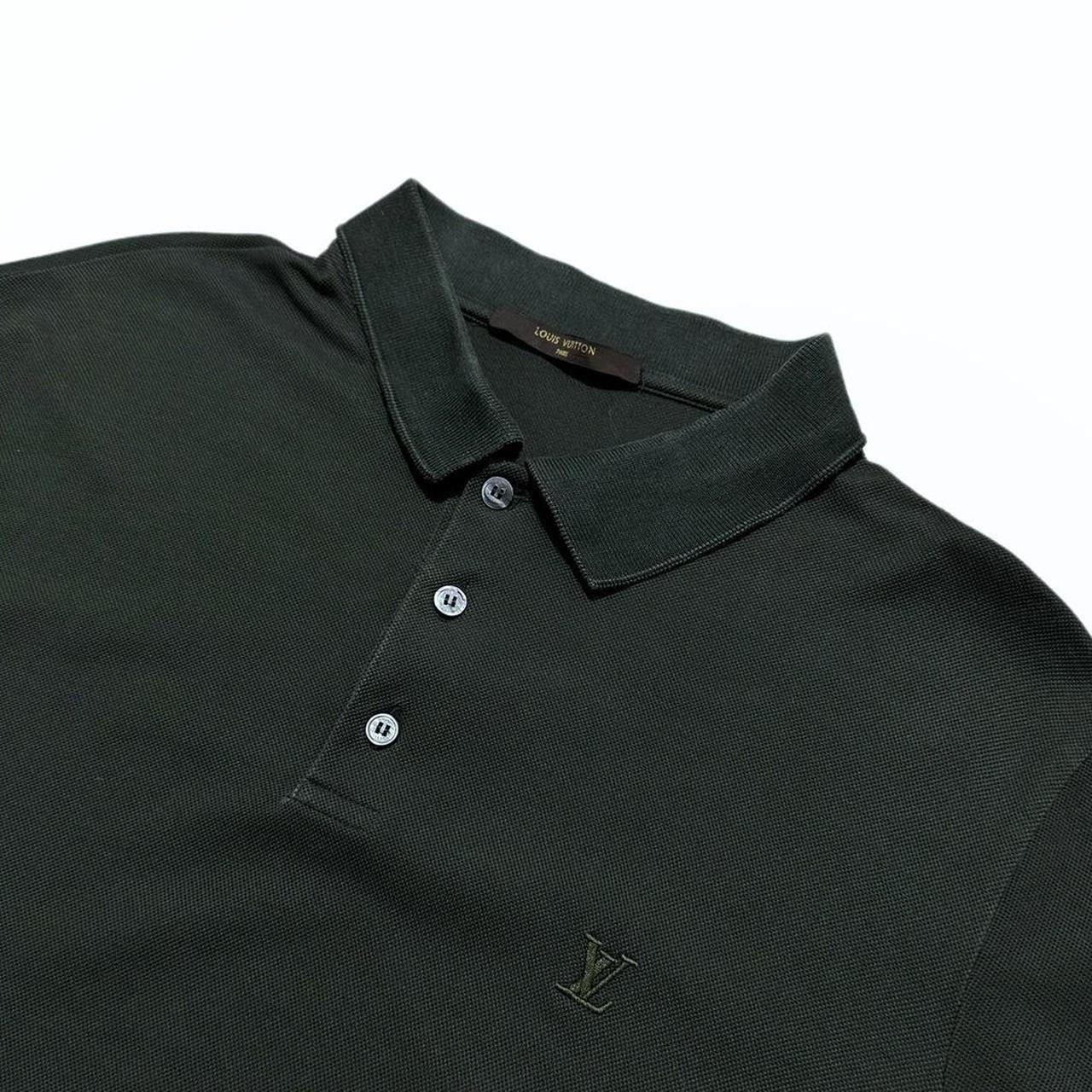 Louis Vuitton Forest Green Side Logo Polo - Known Source