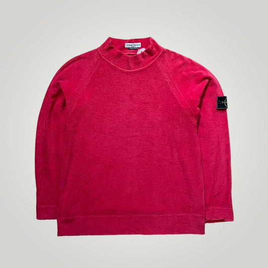 Stone Island AW/99 Towelling Mock Neck Jumper M/L