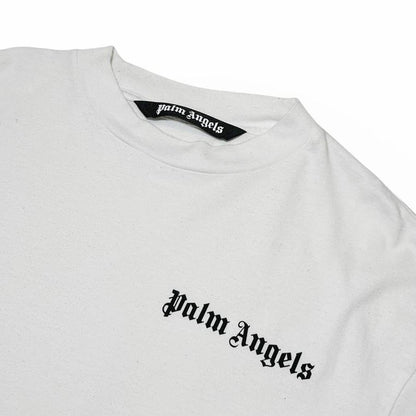 Palm Angels Side Logo White T Shirt