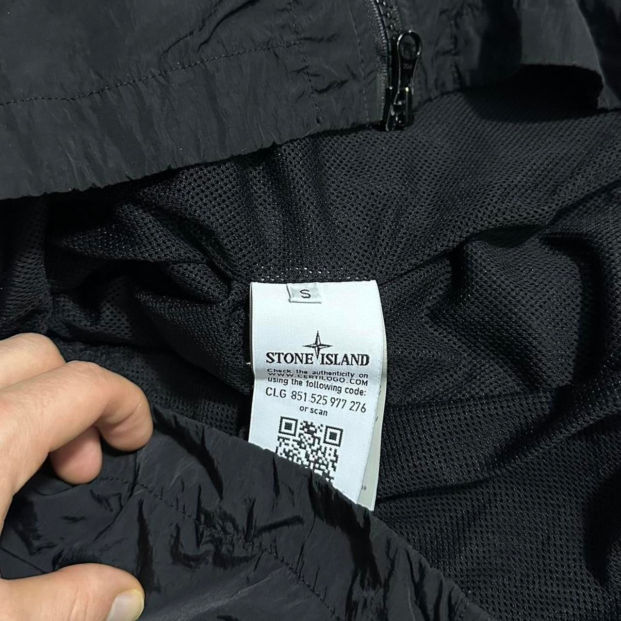 Stone Island Side Patch Nylon Black Overshirt