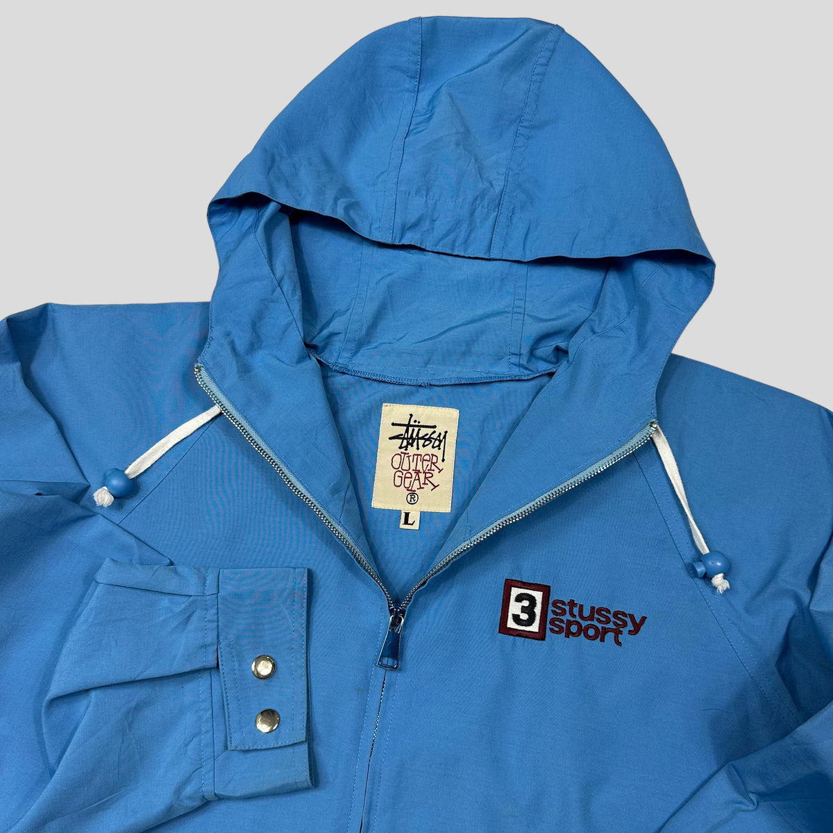 Stussy Sport 90’s Co-poly Sailing Jacket - XL | Blue