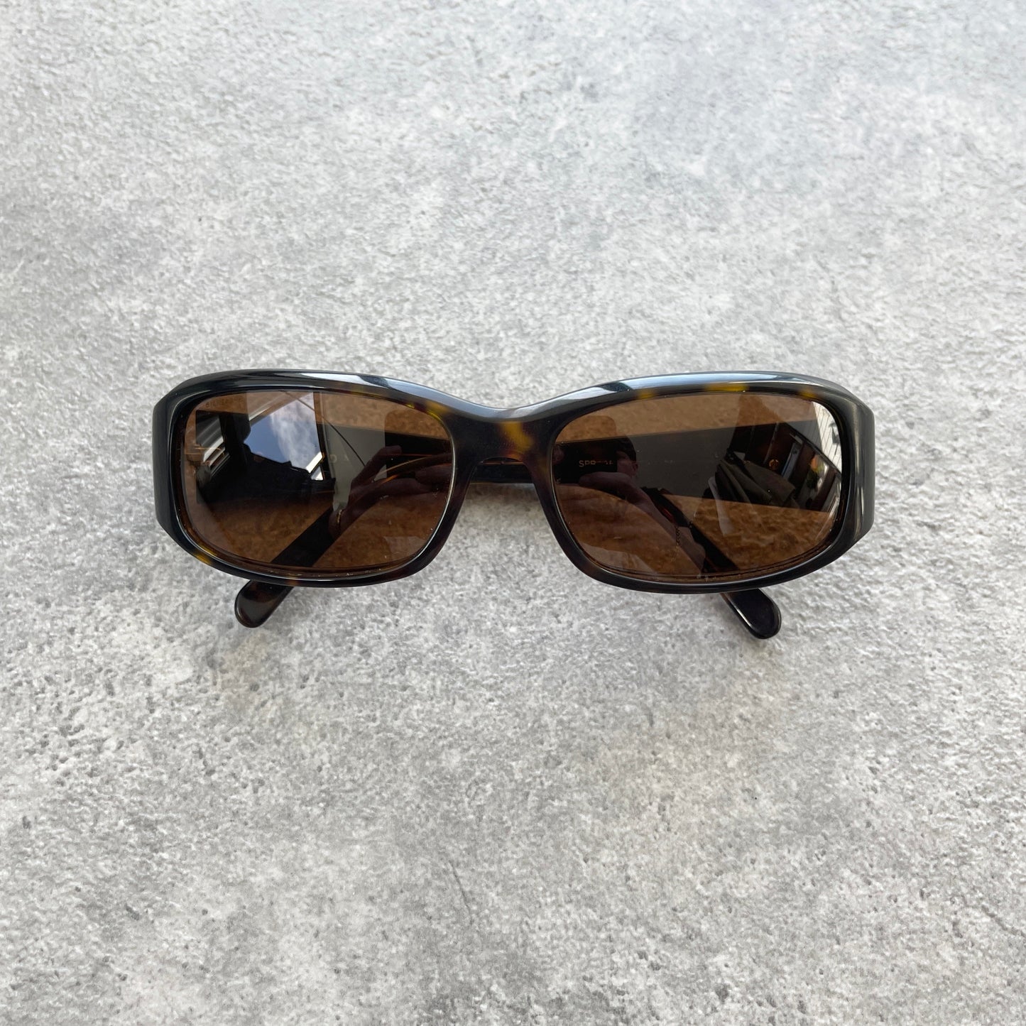 Prada 2000’s tortoise shell wrap around sunglasses