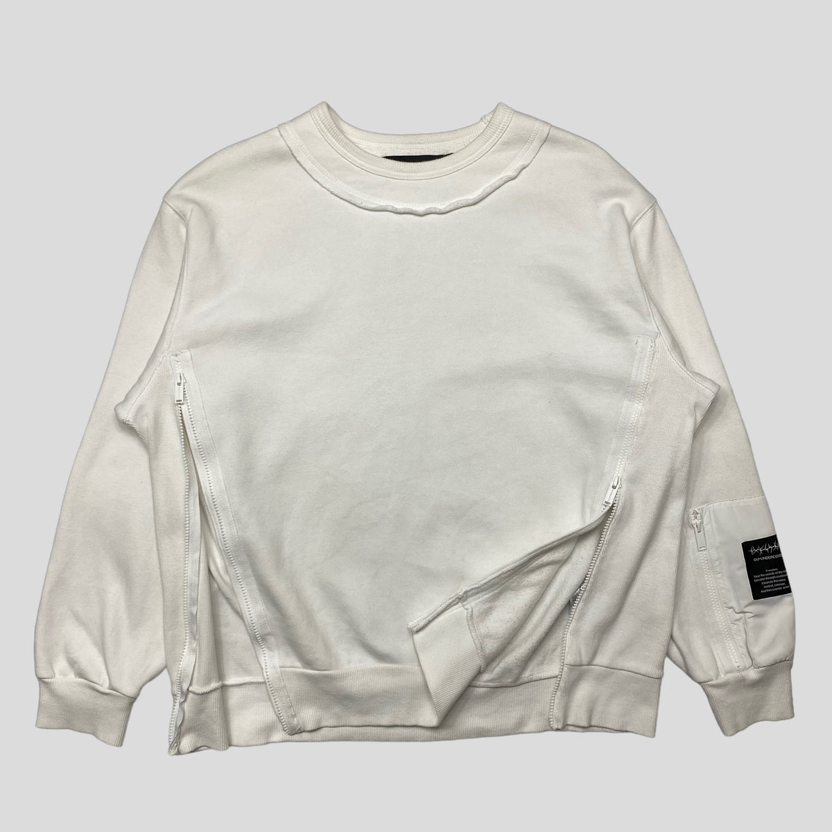 Undercover x GU Nylon Panelled Crewneck - XL | XL, White