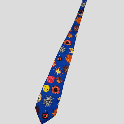 Moschino Jeans 1993 Silk Sun Tie - OS