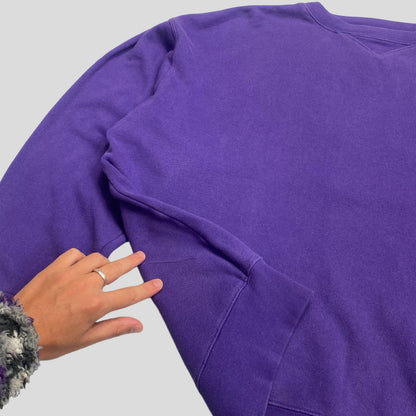 Stussy 90’s Boxy Stock Logo Crewneck - XL | Large, Purple