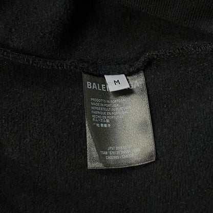 Balenciaga black Eco pullover hoodie | Medium, Black