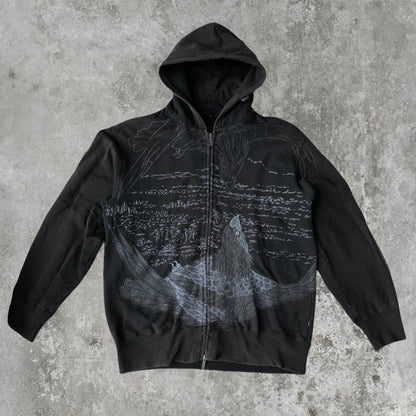 Maharishi Heavyweight Cotton Embroidered Hoodie | Default Title, Red