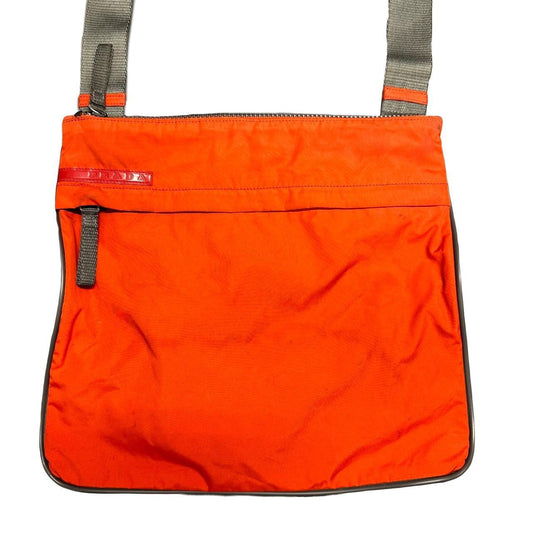 Prada Sport Side Bag In Orange