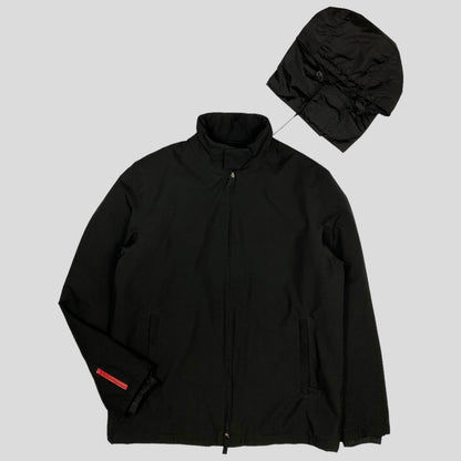 Prada Sport AW01 Insulated Goretex Jacket with Nylon Pocket Hood - IT50 (L) | Default Title, Black