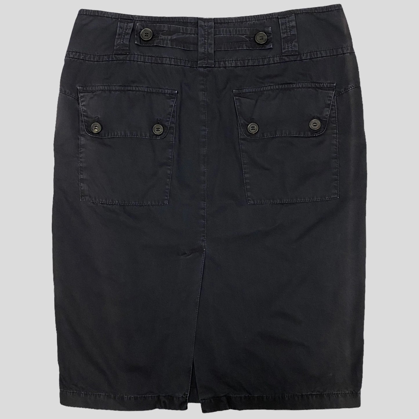 Prada Sport 2004 Midi Belted Cargo Skirt - 12-16