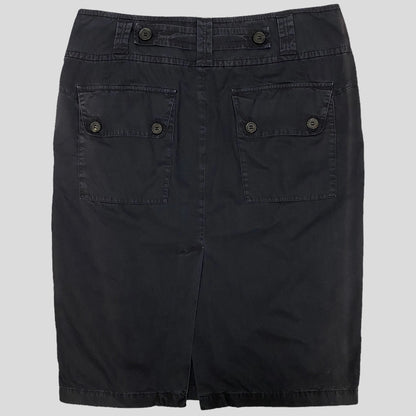 Prada Sport 2004 Midi Belted Cargo Skirt - 12-16