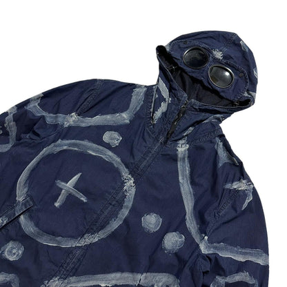 CP Company Indigo 50 Hand Painted Zip Up Goggle Jacket 1/500