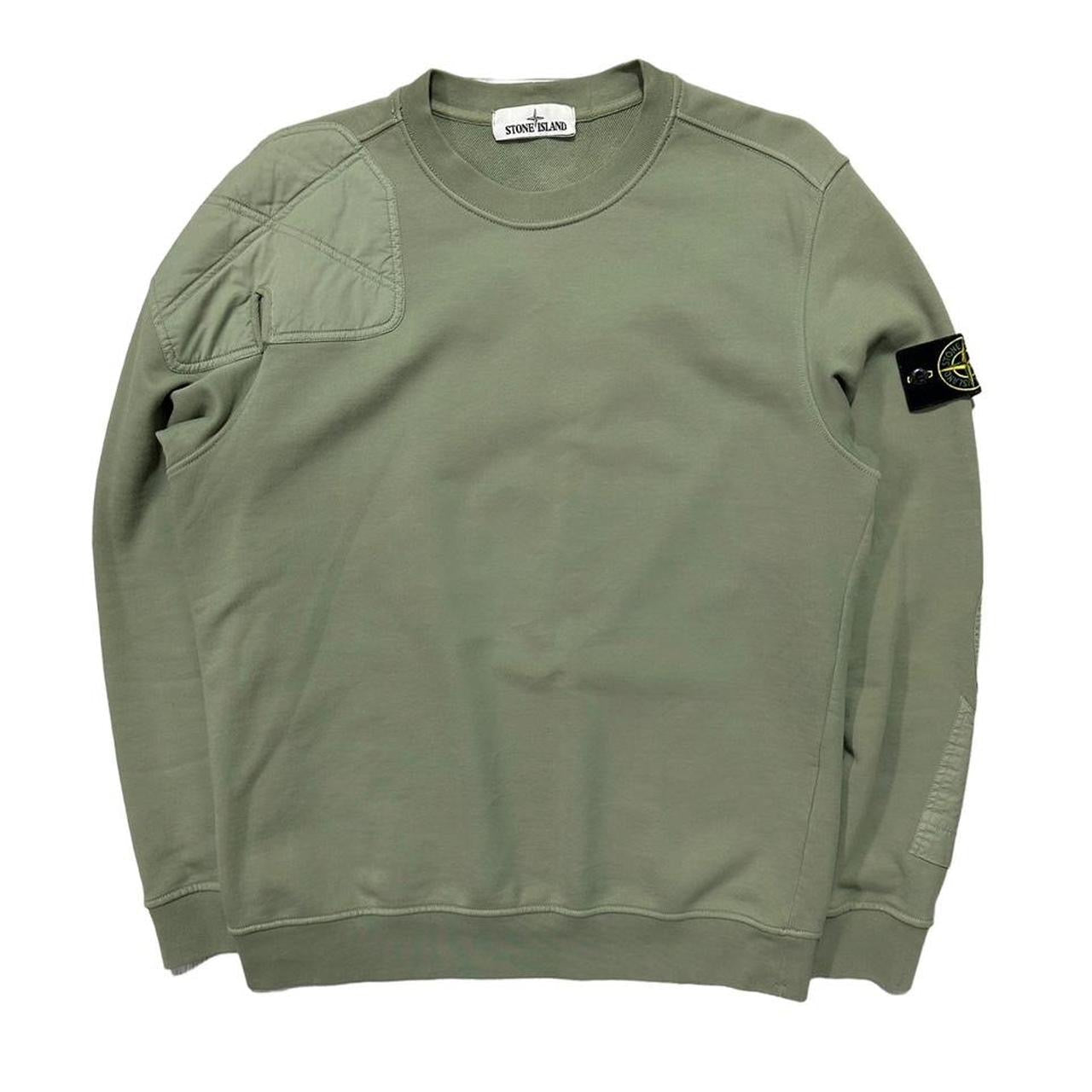 Stone Island Pullover Lime Green Crewneck