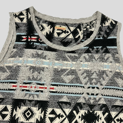Kapital Tribal Print Vest - S | O/S, Blue