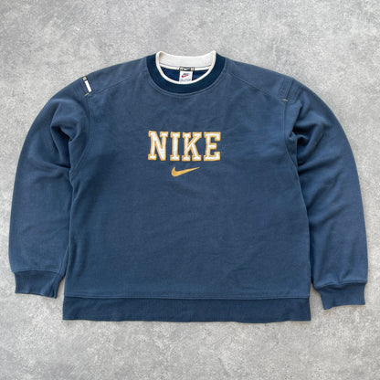 Nike RARE 1990s heavyweight embroidered sweatshirt (L)