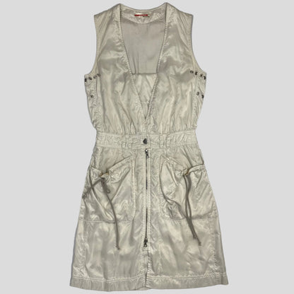 Prada Sport 00’s Nylon Shimmer Cargo Dress - UK6/8