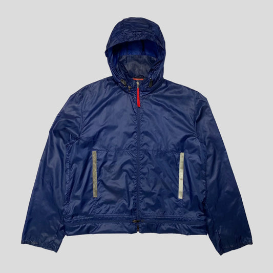 Prada Sport SS00 Convertible Nylon Reflective Jacket - L/XL