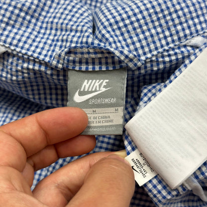 Nike SS11 Gingham Check Jacket - M/L | Medium, Blue