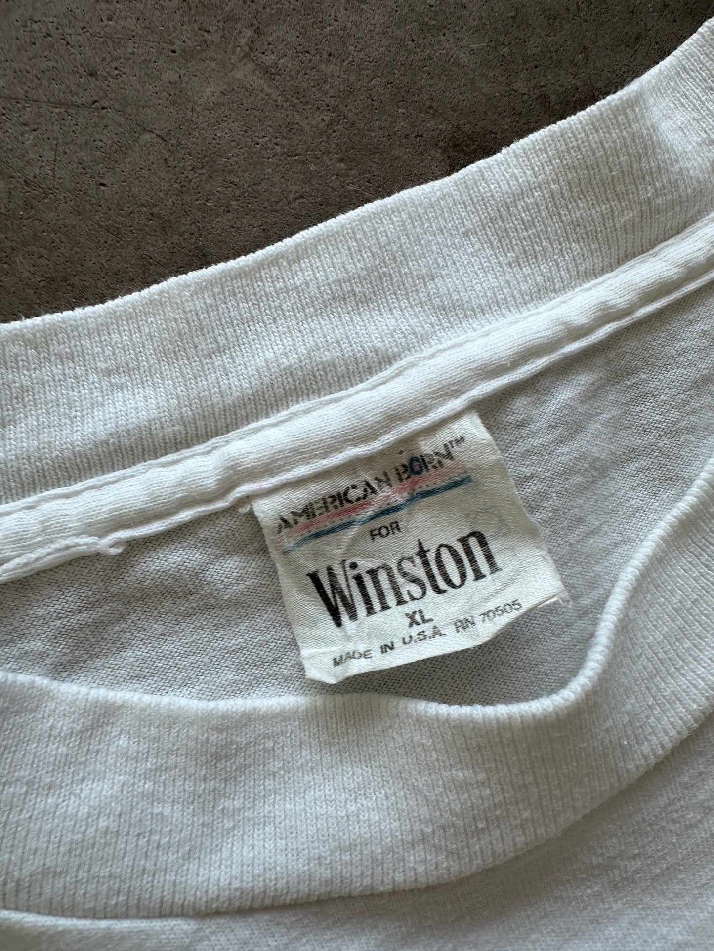 1992 Winston Pocket T-Shirt - XL | X-Large, Red