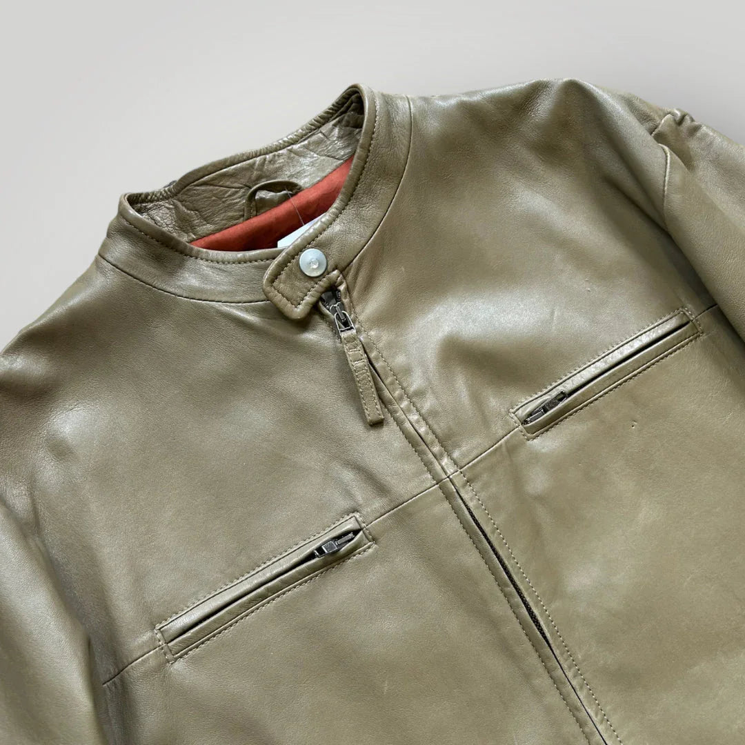 Armani Vintage Leather Jacket L