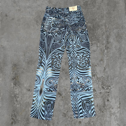 JEAN PAUL GAULTIER SS1996 TRIBAL PRINT TROUSERS