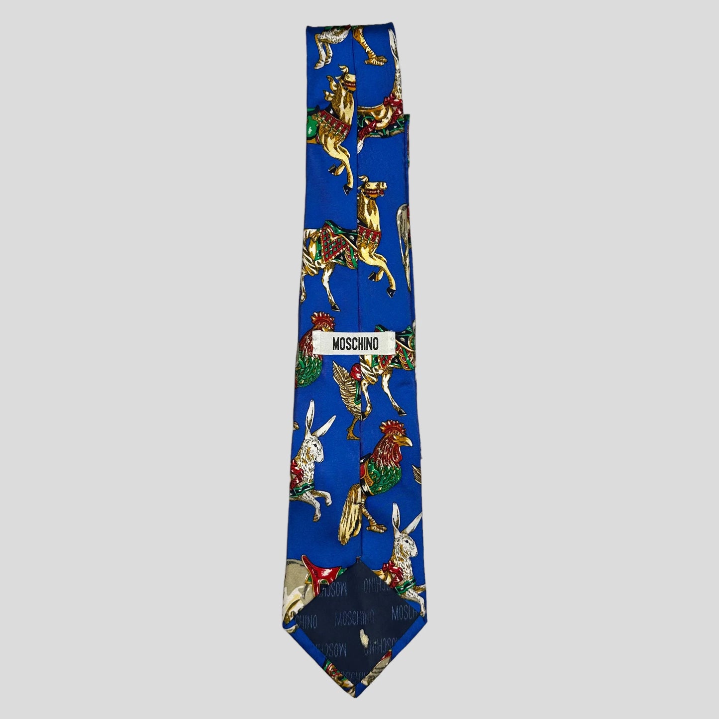 Moschino Jeans 1995 Circus Silk Tie - OS