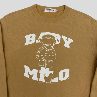 Bape OG ‘08 Baby Milo Crewneck - M | Tan