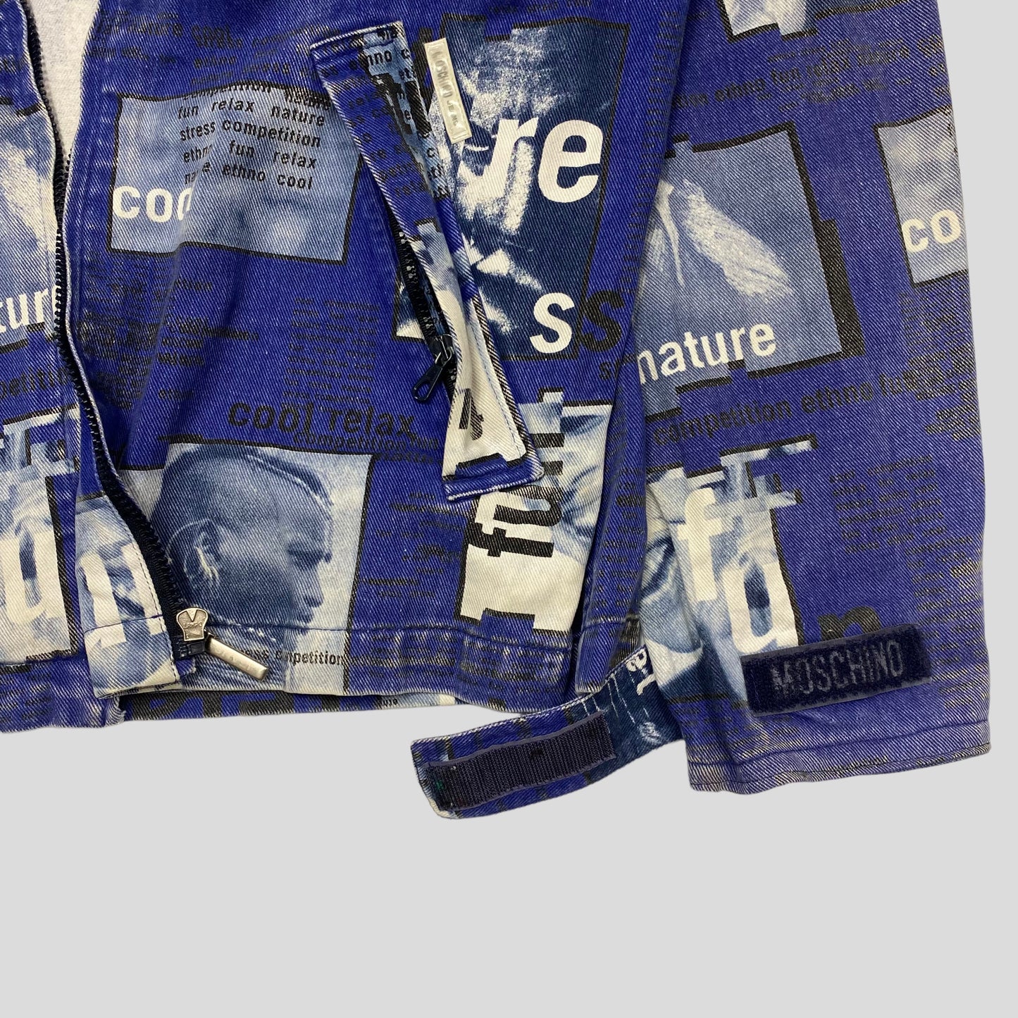 Moschino Jeans ‘99 Ethno Denim Jacket - IT54 (L/XL) | Default Title, Red