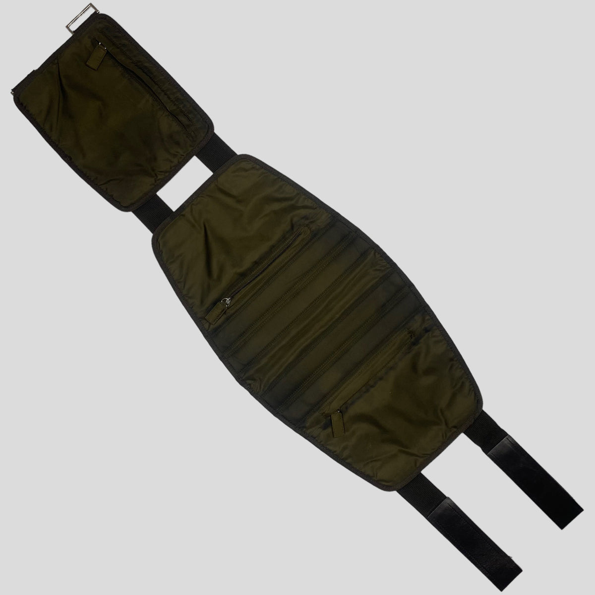 Prada 1999 Nylon Tactical Belt Bag - L | O/S, Green
