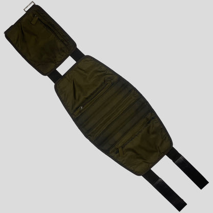 Prada 1999 Nylon Tactical Belt Bag - L | O/S, Green