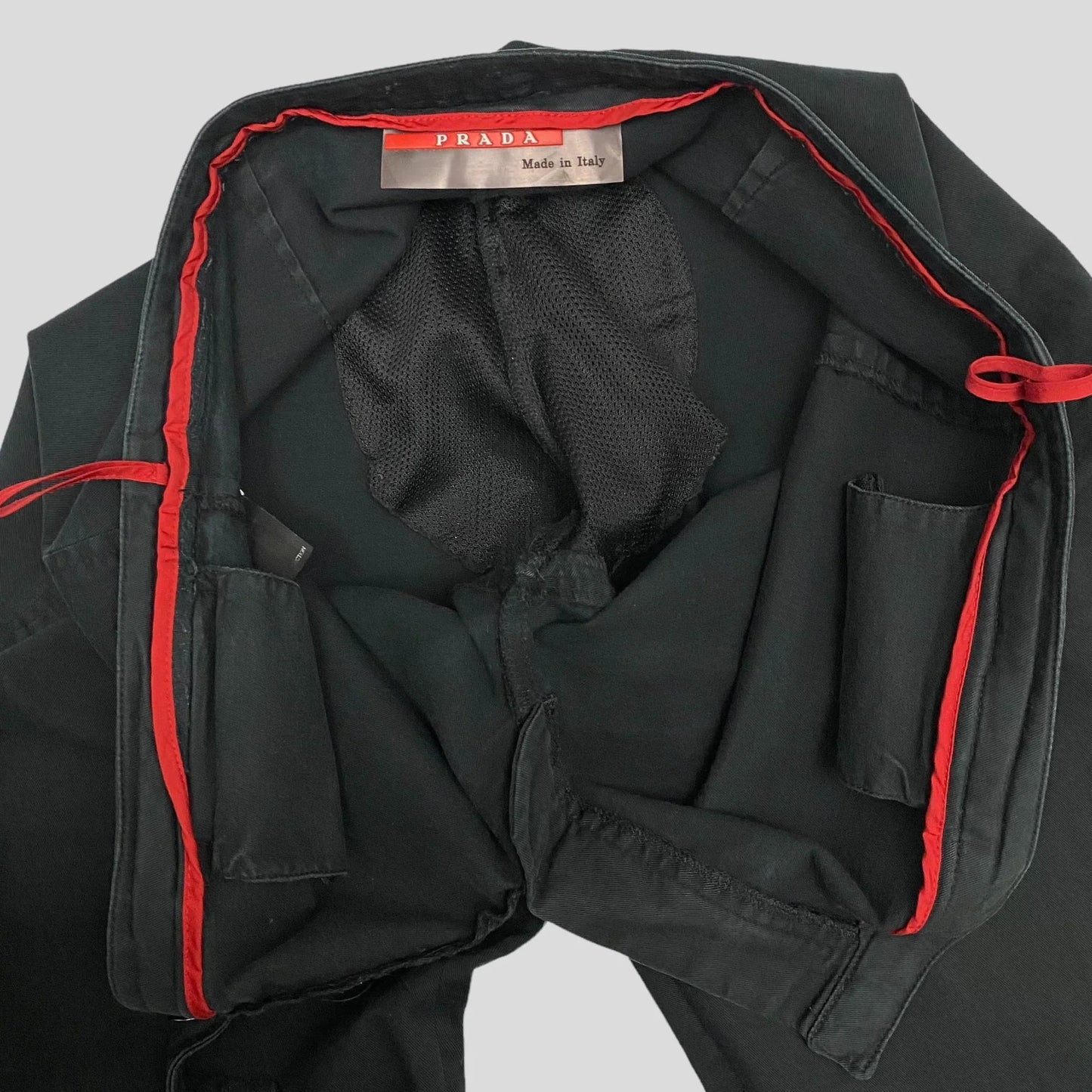 Prada Sport Womens Red Tab Flares - 32