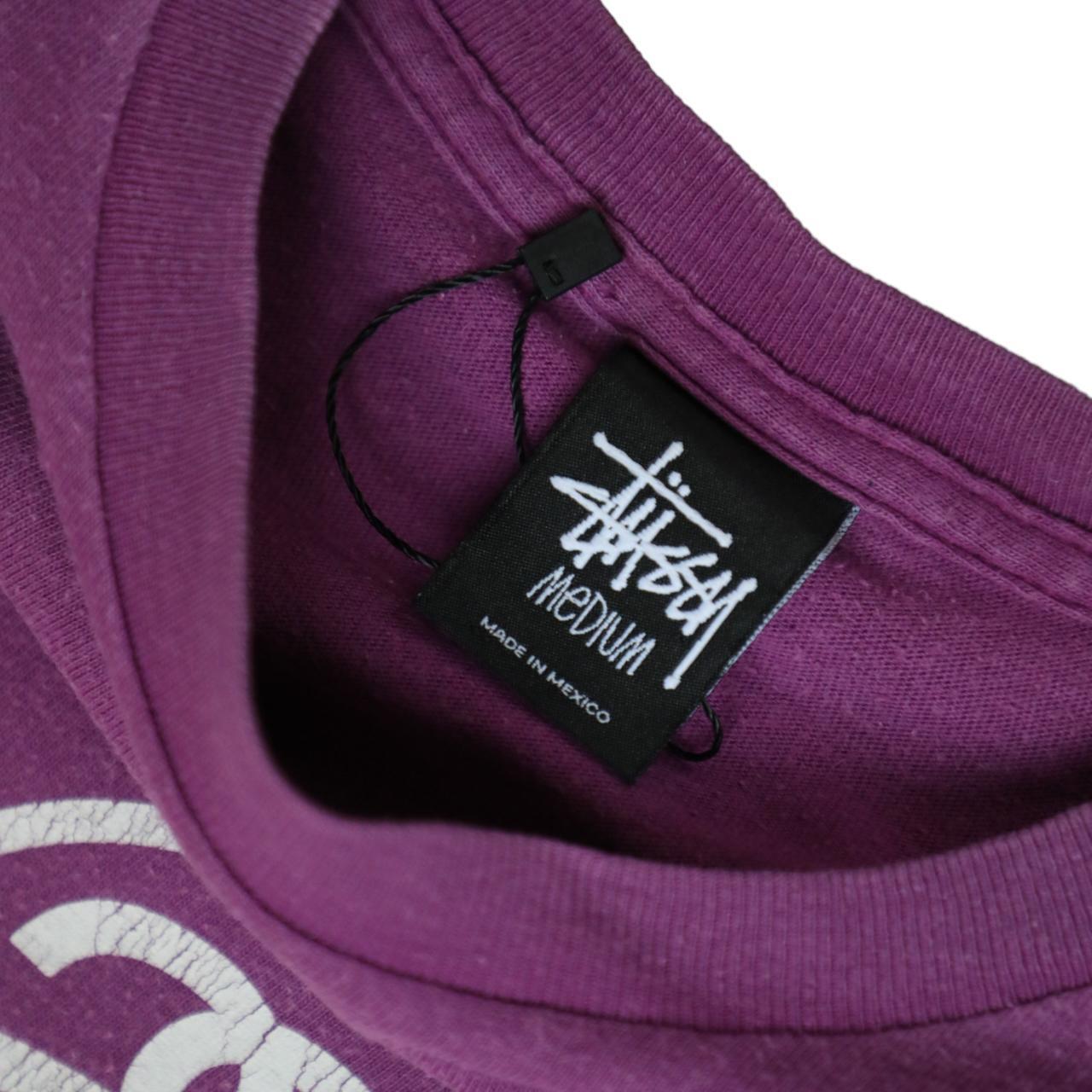 Stussy purple graphic tee