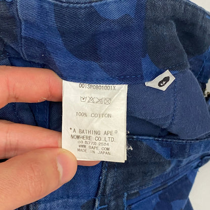 Bape 00’s Blue Camo Shorts - W30