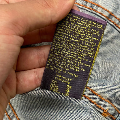 Christian Audigier Painted Eagle Denim Jacket - S