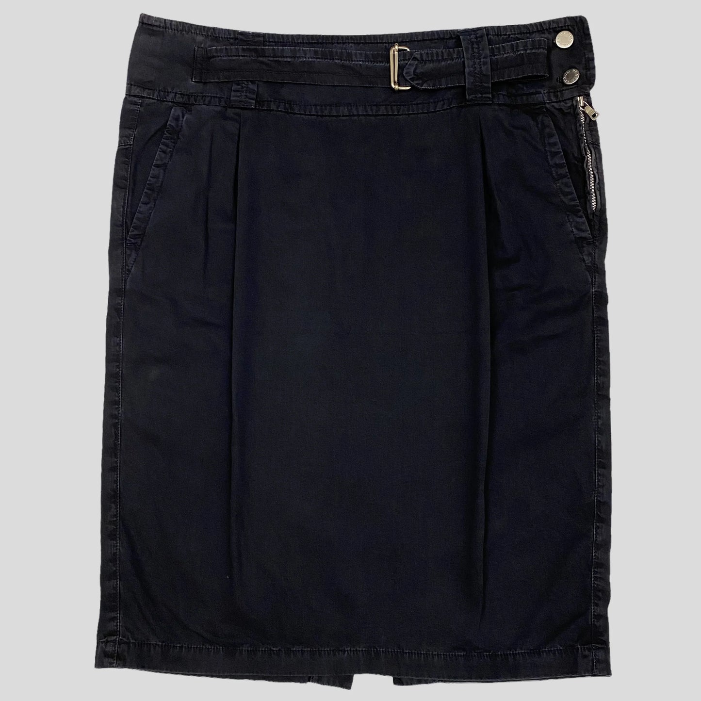 Prada Sport 2004 Midi Belted Cargo Skirt - 12-16