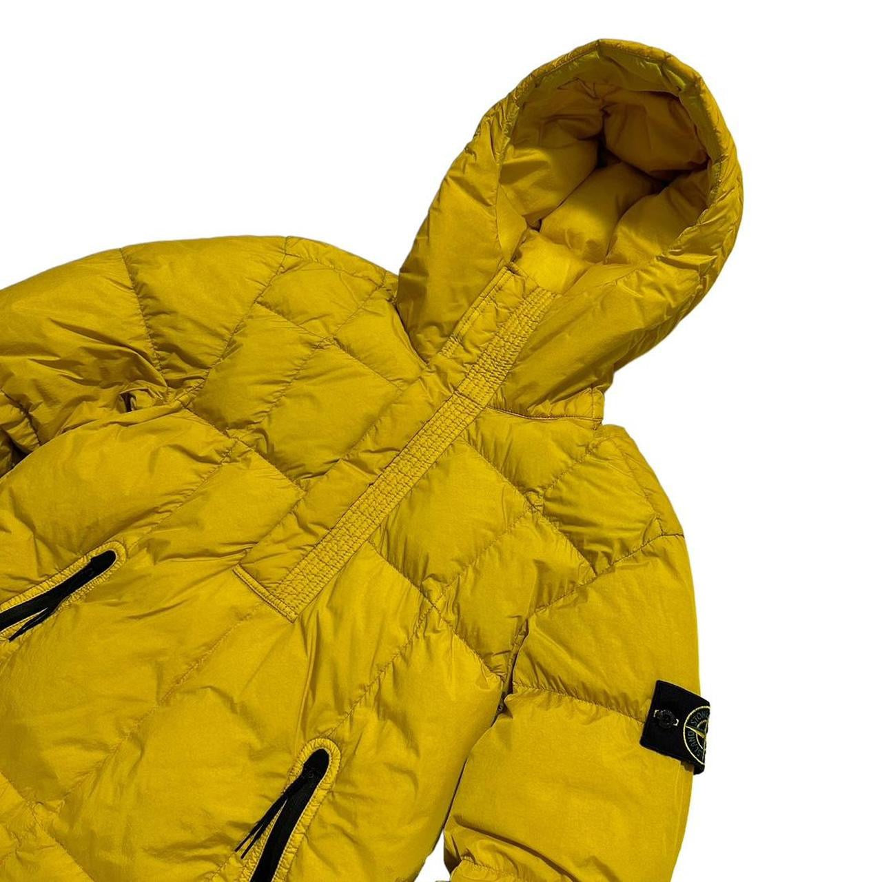 Stone Island Garment Dyed Down Crinkle Reps NY Zip Down Jacket