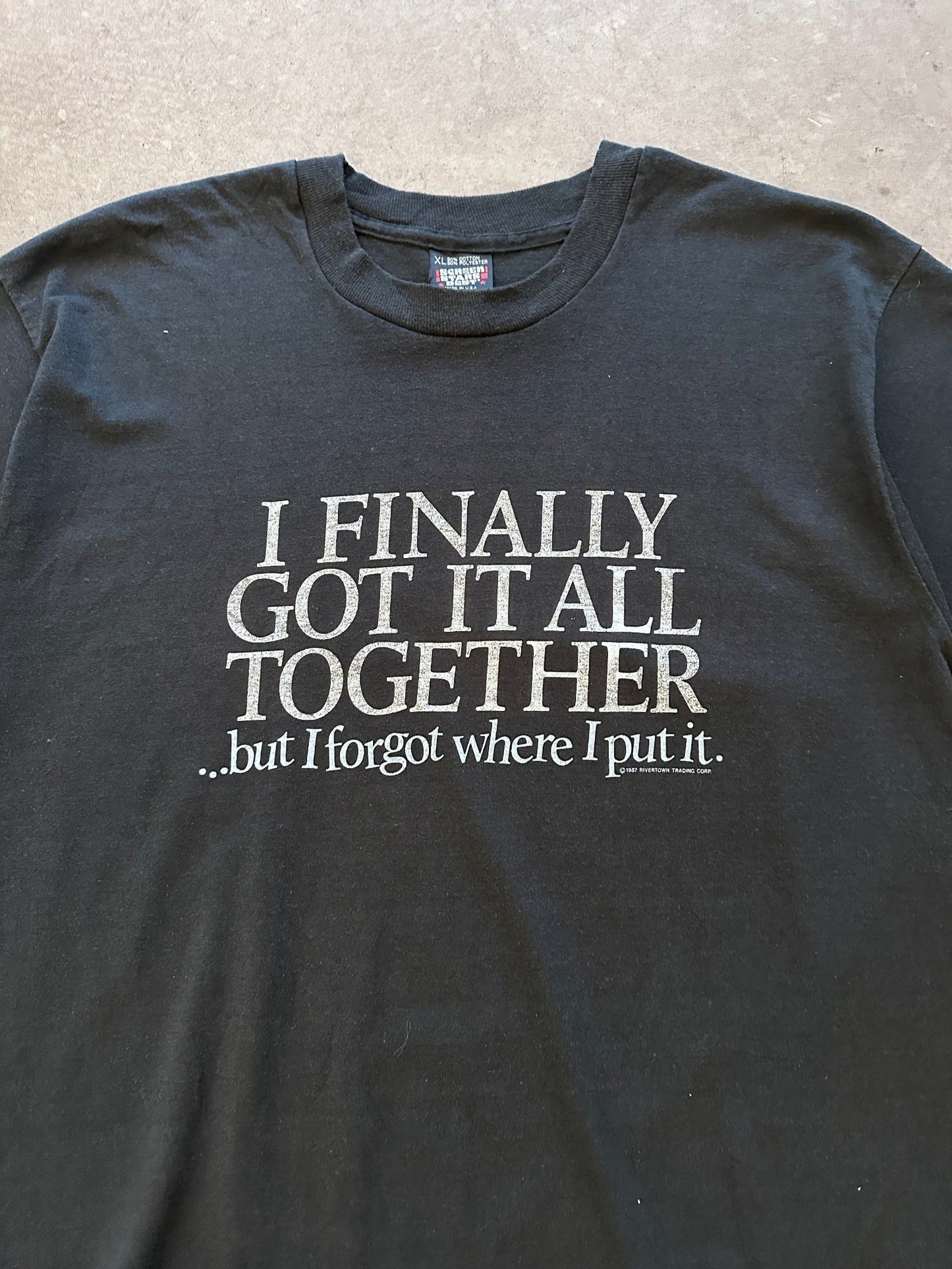 1987 I Finally Got It All Together T-Shirt - XL | X-Large, Red
