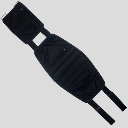 Prada 1999 Nylon Tactical Belt Bag - XL