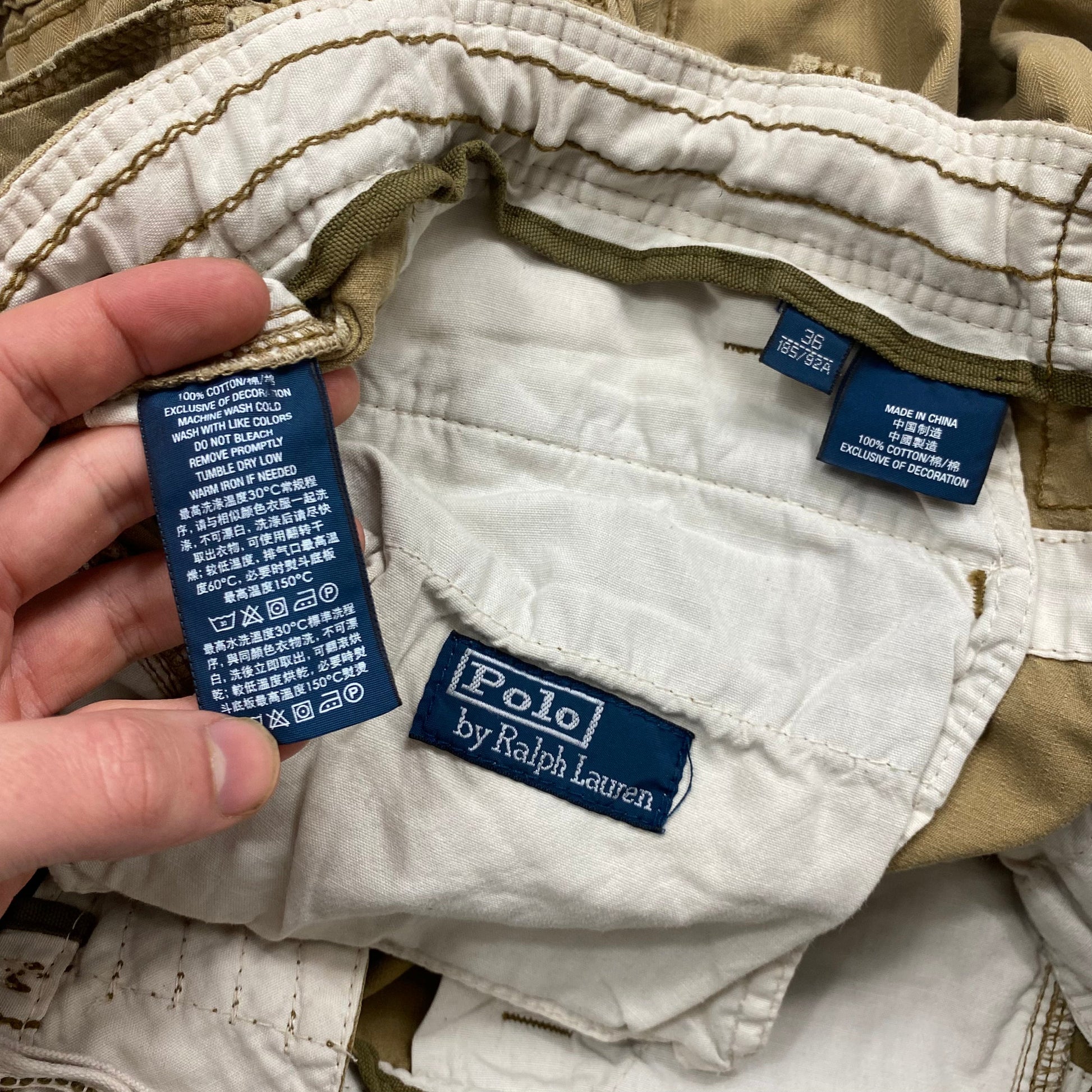 Polo by Ralph Lauren 90’s 3D Pocket Cargo’s - 36 | Default Title, Tan
