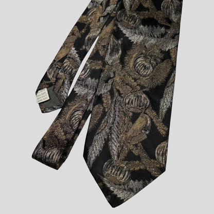 Moschino 90’s Metallic Fruits Print Tie