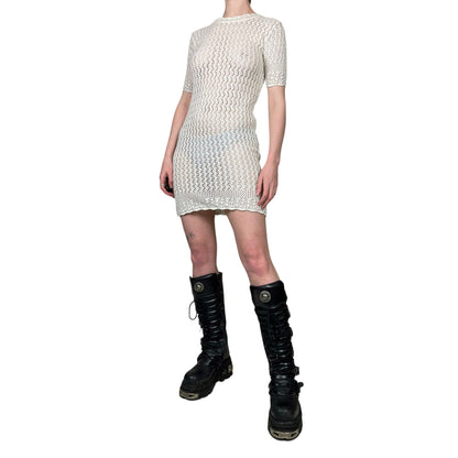 c.1994 Vivienne Westwood crochet knit dress